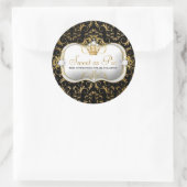 311 Ciao Bellaの金神の豊富な黒 ラウンドシール (バッグ)