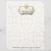 311 Ciao Bellaの金神の豊富な黒 レターヘッド (正面/裏面)