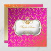 311 Ciao Bellaの金野生の日没のキス 招待状 (正面/裏面)