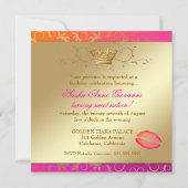 311 Ciao Bellaの金野生の日没のキス 招待状 (裏面)