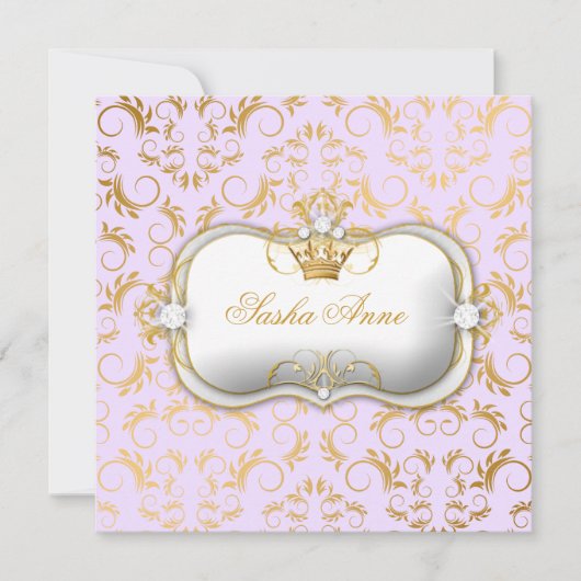 311 Ciao Bella ゴールデン ディバイン ライラック 招待状 (正面)