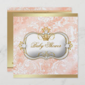 311 Ciao Bella "ピーチ＆クリーム" ヴィンテージ チック 招待状 (正面/裏面)