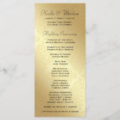 311 Ciao Bella Lovey Dovey Damaskウェディングプログラム プログラム (裏面)