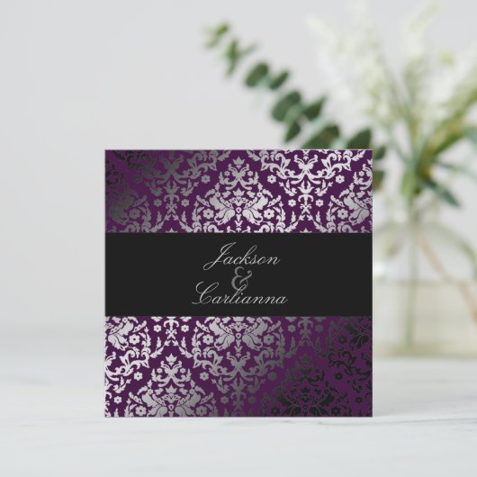 311-Damask Blackberry 招待状 (スタンド正面)
