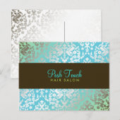 311 Dazzlingダマスクターコイズ&ライムはがき ポストカード (正面/裏面)