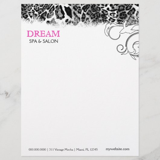 311 DreamPinkのヒョウ レターヘッド (正面)