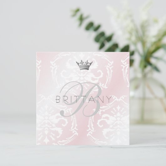 311 Enticinglyピンクの招待 招待状 (スタンド正面)