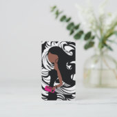 311-Fashionista民族の|物惜しみしないダマスク織 名刺 (スタンド正面)