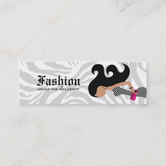 311-Fashionista |の品質表示票 スキニー名刺 (正面)