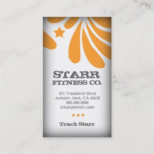 311 FRESHTASTICのオレンジ名刺 名刺 (正面)