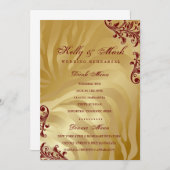 311-Jardin d'orの夕食の飲み物メニュー赤 メニュー (正面/裏面)