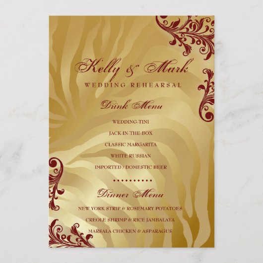 311-Jardin d'orの夕食の飲み物メニュー赤 メニュー (正面)