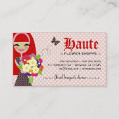 311 KILAの花及び蝶交換可能な毛 名刺 (裏面)