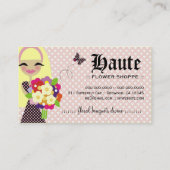 311 KILAの花及び蝶交換可能な毛 名刺 (裏面)