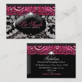 311 Lace de Luxe Pink 名刺 (正面/裏面)