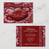 311 Lace de Luxe Rouge 名刺 (正面/裏面)