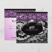 311-Lace De Luxe - Violet Gift Certificate (正面/裏面)