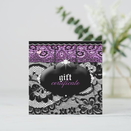 311-Lace De Luxe - Violet Gift Certificate (スタンド正面)