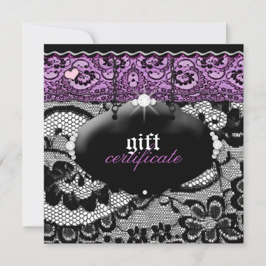 311-Lace De Luxe - Violet Gift Certificate (正面)