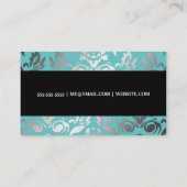 311 Ladonnaのダマスク織のトパーズ 名刺 (裏面)