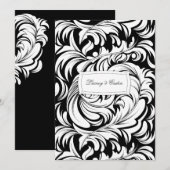 311-Lavishly Lainey Black Invitation 招待状 (正面/裏面)