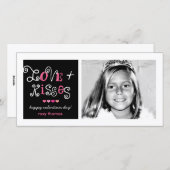 311-Love & Kisses Valentines Funky Card シーズンカード (正面/裏面)