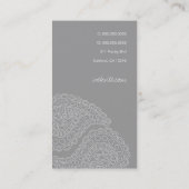 311-Myahペイズリー|の灰色 名刺 (裏面)