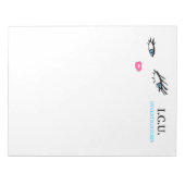 311 Private Eyes Blueメモ帳 ノートパッド (正面)