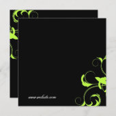 311-Roxyグリーン無地のギフト証書 (正面/裏面)