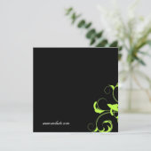 311-Roxyグリーン無地のギフト証書 (スタンド正面)