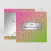 311-Silver Divine | ロリポップ スウィート 16 招待状 (正面/裏面)