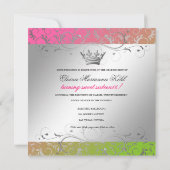 311-Silver Divine | ロリポップ スウィート 16 招待状 (裏面)