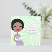 311-Sweet Mectiver Mamm Zebra -エスニック 招待状 (スタンド正面)