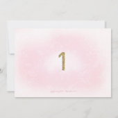 311 Sweet One First誕生日フローラリース写真 招待状 (裏面)