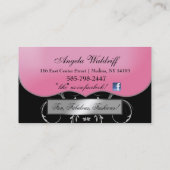 311-Theはピンクのプレート|の銀を浪費します 名刺 (裏面)