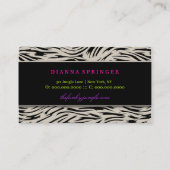 311-Theファンキーなジャングル|のピンクの花 名刺 (裏面)