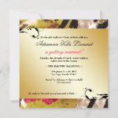 311 Tigress/シマウマのばら色のバチェロレッテ 招待状 (裏面)