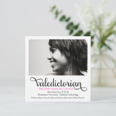 311 Valedictorian Inspirational Quote Graduation 案内状 (スタンド正面)