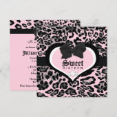 311 Wild at Heart Sweet Sixteen | Quinceanera 招待状 (正面/裏面)