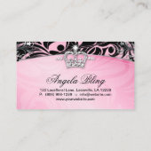 311 Zebra名刺ジュエリークラウンピンク 名刺 (裏面)