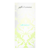 311 Zeopardの印及びダマスク織のきらめくの楽園のライム ラックカード (裏面)