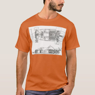 312T2 1976 Niki Blueprint Tシャツ