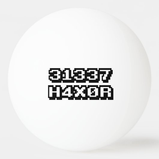 31337 ハッカー 卓球ボール (正面)