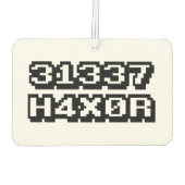 31337 H4X0R カーエアーフレッシュナー (裏面)