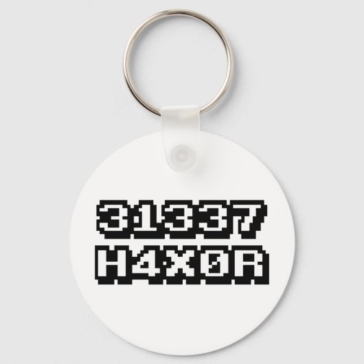 31337 H4X0R キーホルダー (正面)