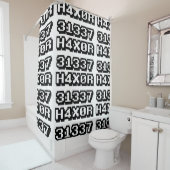 31337 H4X0R シャワーカーテン (インサイチュ)