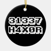 31337 H4X0R セラミックオーナメント (正面)