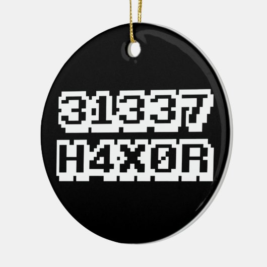 31337 H4X0R セラミックオーナメント (左)