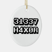 31337 H4X0R セラミックオーナメント (右)