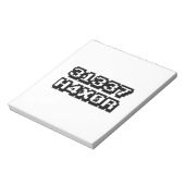 31337 H4X0R ノートパッド (回転)